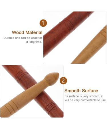 2-Piece Wood Acupressure Pen Set | Ear Massage & Acupuncture Sticks | Natural Pain Relief - Buy Online on GoSupps.com