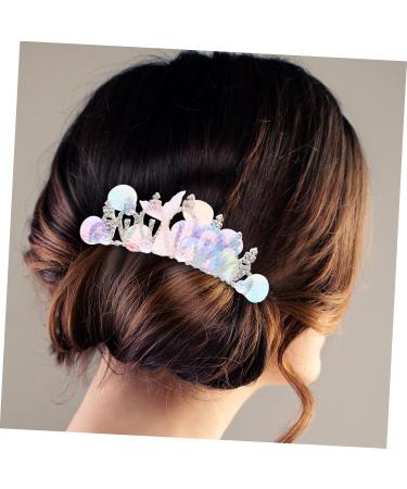 DRESSOOS Rhinestone Tuck Comb Girls Crown Hair Comb Girl Hair Comb Clip Headpieces for Girls Hair Comb Clip for Girl Women Hair Comb Hair Pin Wigs Tiara Metal Women's Rhinestones Issue Card - Buy Online on GoSupps.com