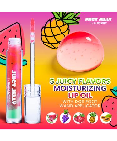 Blossom Juicy Jelly Lip Oil & Color Changing Lip Balm Bundle - Watermelon/Red - Buy Online on GoSupps.com