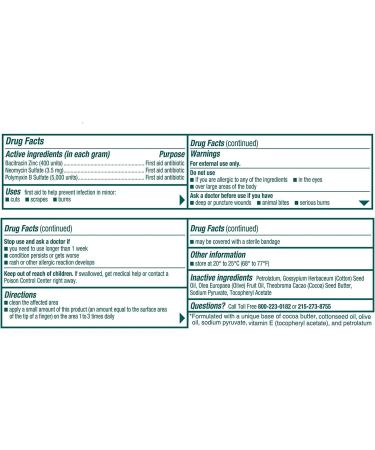 Neosporin Antibiotic Original Ointment 0.50 oz - Pack of 3 | Fast Healing Formula - Buy Online on GoSupps.com