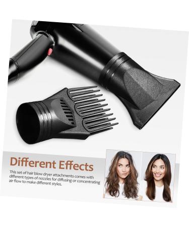 VINTORKY 2 Pcs Hair Dryer Nozzle Comb Blow Dryer Brush Accessory for Hairdryer Universal Component Plastic - Buy Online on GoSupps.com