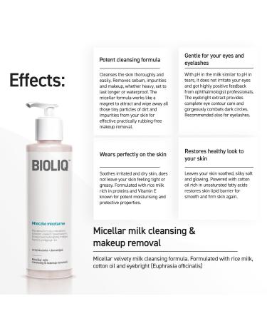 CLEAN Micellar Milk - Nourishing Skincare with Cottonseed Oil & Rice Milk for Soft Skin | Makeup Removal & Dark Circle Reduction - 135ml - Buy Online on GoSupps.com