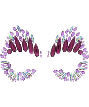 Zac's Alter Ego Crystal Stone Face Gems - Purple Ab Crystal Body Art for Summer Festivals - International Shipping - Buy Online on GoSupps.com