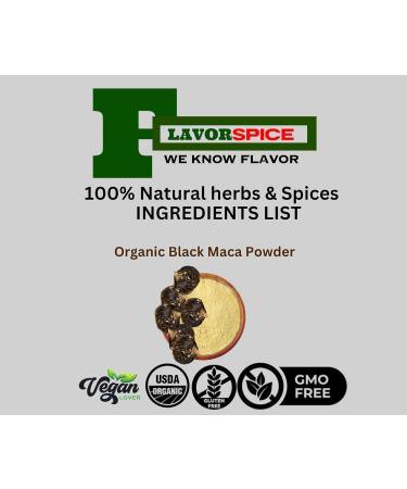 Raw Peruvian Organic Black Maca Powder 1LB | for Men & Women Vegan Superfood Gluten Free & Non GMO - Buy Online on GoSupps.com