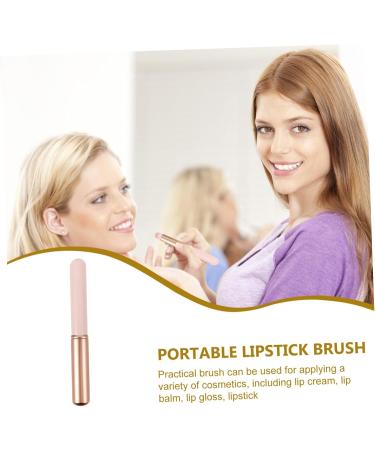 Beavorty Lip Blending Brush Makeup Brush for Lip Gloss & Lipstick Application Lip Gloss Applying Brush Lipstick Applicator Lip Wands Pink Aluminum Tube Dedicated Beauty Tools - Buy Online on GoSupps.com