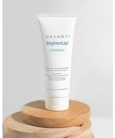 VASANTI Enzymatic Face Rejuvenator Exfoliating Face Wash - Papaya & Microcrystals - 120g - for Healthy Glowing Skin - Buy Online on GoSupps.com