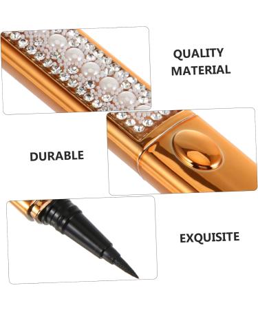 HAPINARY 3pcs Self Adhesive Mascara Liquid Eyeliner Eyeshadow Pencil Liquid Makeup Eyeliners Plastic Golden - Buy Online on GoSupps.com