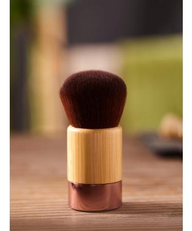 JEAN LOUIS DAVID - GO GREEN Collection - Kabuki Brush - Face Powder and Blush - Makeup - Vegan Bristles 100% Synthetic - FSC Certified Bamboo Handle - Buy Online on GoSupps.com