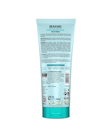 DR.RASHEL Hyaluronic Acid Face Wash For Men & Women Concentrate For Deep Cleansing & Clove Purifying Face Wash With Natural Ingredients Suitable For All Skin Oily To Normal - 100 ml /3.38 Fl Oz - Buy Online on GoSupps.com