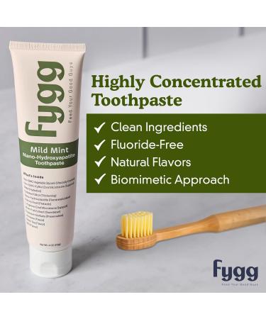 Fluoride Free Toothpaste with Nano Hydroxyapatite | Dentist Recommended Remineralizing & Whitening - Sensitive Teeth Solution for Adults & Kids (4oz - Buy Online on GoSupps.com