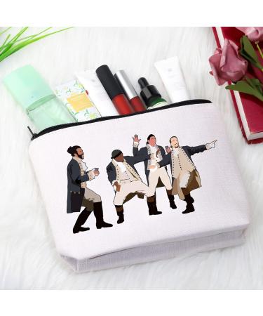 Shop GJTIM Hamilton Make-up Bag - Ideal for Musical Fans & Everyday Use | Accessories Featuring Hamilton Characters - Buy Online on GoSupps.com