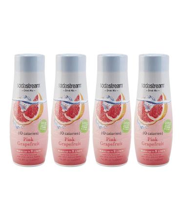 SodaStream Pink Grapefruit Zero Calorie, 14.8 Fl Oz (Pack of 4)