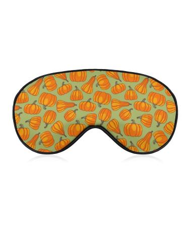 Cartoon Pumpkin Sleep Mask for Women Adjustable Sleeping Eye Shades Cover with Elastic Strap