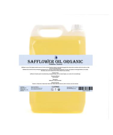 Mystic Moments Safflower Organic Carrier Oil - 5 Liters - 100% Pure