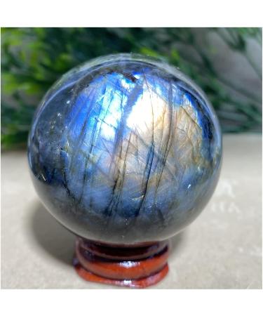 Yellow Purple Light Labradorite Balls Stone Natural Crystals Blue Wicca Minerals Ornaments Home Decoration 1pc (Color : 140-150g) - Buy Online on GoSupps.com