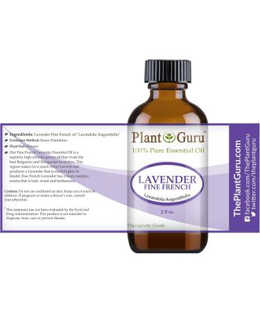 Lavender Essential Oil 2 oz - 100% Pure Therapeutic Grade for Skin Hair Growth & Aromatherapy | Fine French Quality - Buy Online on GoSupps.com