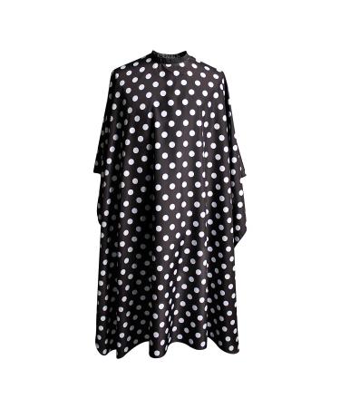 SMARTHAIR Professional Salon Cape Polyester Barber Cape Hair Cutting Cape,54"x62",Black and White Dots,C375001C - Buy Online on GoSupps.com