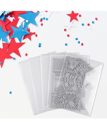 21 Pieces Clear Stamp and Die Storage Pockets - 5 x 7 Inch - Scrapbooking & Card Making Organizer - Buy Online on GoSupps.com