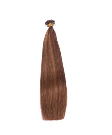 Keratin Bonding Hair Extensions #4/30 Mix - 70cm - 50 Strands - 100% Remy Real Hair - U-Tip - Novon Hair Extensions - Buy Online on GoSupps.com