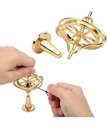 Keenso Gyroscope Toy - Rotating Desk Gyroscope & Flying Motion Balance Physics Toy for Adults (Gold) | International Shipping - Buy Online on GoSupps.com