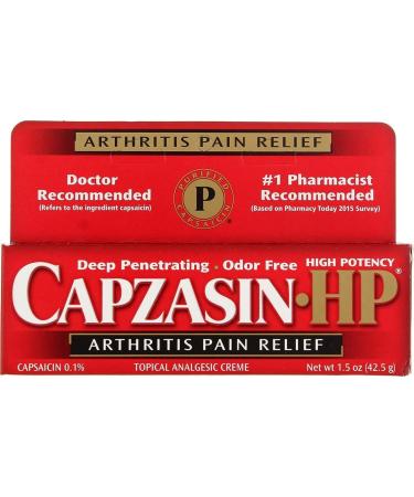 Capzasin-HP Arthritis Relief Topical Analgesic Cream,1.5-Ounce Tube (Pack of 2)