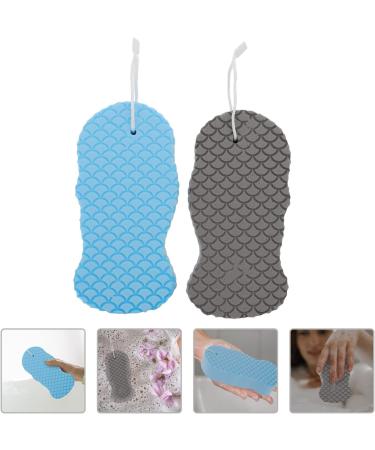 Beaupretty 2pcs Bath Sponge Pouf - Exfoliating Body Scrubber & Travel Shower Gloves | Spa Towel & Cleaning Brush for Luxurious Skin Care - Buy Online on GoSupps.com