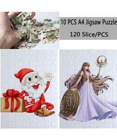 10 Sets Blank Sublimation A4 Jigsaw Puzzle with 120 Pieces - DIY Heat Press Transfer Crafts | Wholesale Thermal Transfer Pearl Puzzle - Buy Online on GoSupps.com