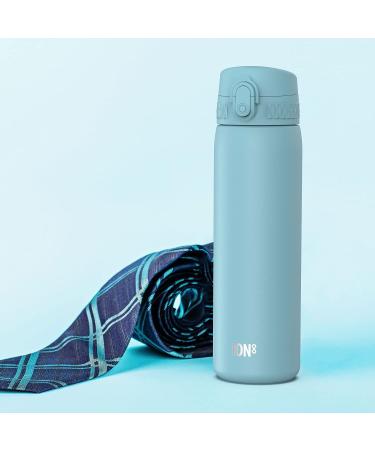 Ion8 Leak Proof Slim Stainless Steel Water Bottle - Alaskan Blue 600ml (20oz) - Buy Online on GoSupps.com