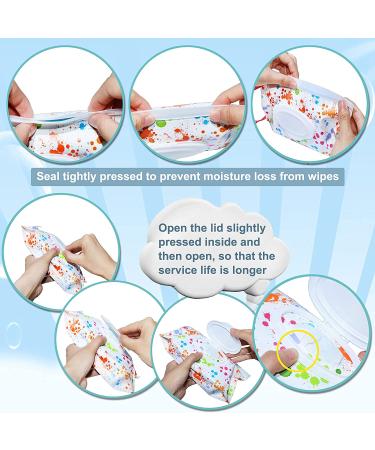 Reusable Baby Wet Wipe Dispenser 4-Pack | Eco-Friendly Portable Travel Holder Case - Buy Online on GoSupps.com