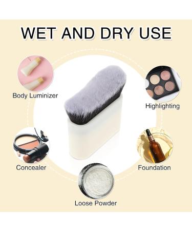 Premium Tanning Brush for Self Tan | Kabuki Foundation & Blending Brush for Makeup | Ideal Back Applicator & Body Makeup Tool | Liquid Face Sunscreen & Contour Brush - Perfect for Legs - Buy Online on GoSupps.com