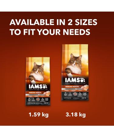Iams Advanced Health Immune Health Adult Dry Cat Food Salmon & Chicken Recipe 1.59kg Bag - Buy Online on GoSupps.com