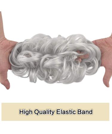 Shop Sofeiyan Gray Hair Extensions for Women - Wavy Messy Chignons & Updos | 40g Hair Tendrils for Effortless Styles - Buy Online on GoSupps.com