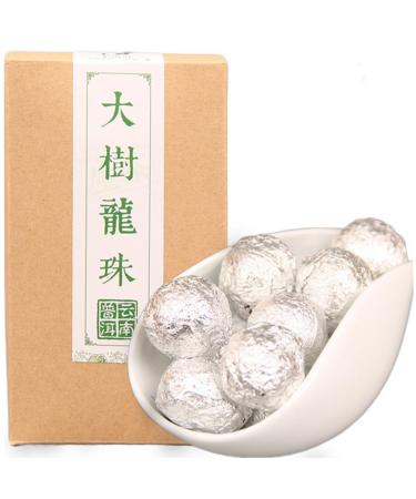 HQZM Yunnan Big Tree Dragon Pearl Puerh Tea Golden Bud Tuo Tea Raw Tea 170g No Additives