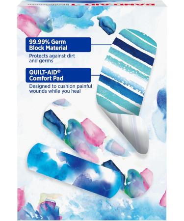 Buy Band-Aid Brand Flexible Fabric Bandages - Water Color Assorted 30 ct | International Shipping Available - Buy Online on GoSupps.com