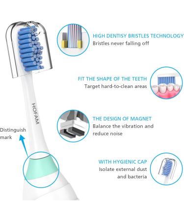 4 Pack Replacement Toothbrush Heads for Philips Sonicare E Series - Professional Cleaning & Whitening Refills with Magic Spiral Bristles - Buy Online on GoSupps.com