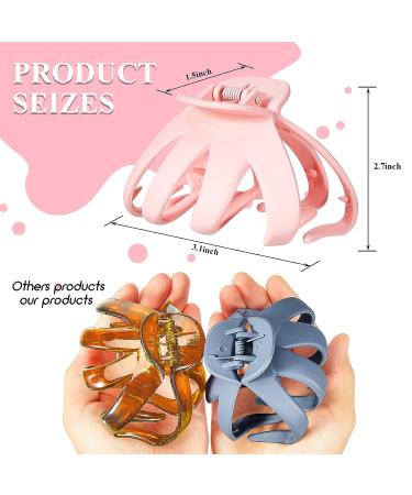8-Piece Matte Big Octopus Hair Clips - Large Grip Spider Claw Clips for Women and Girls - Buy Online on GoSupps.com
