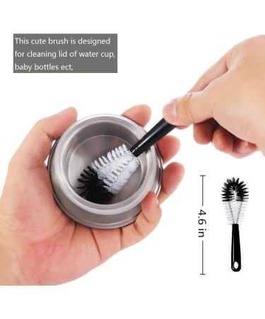AUMA 8 Pack Bottle Cleaning Brush Set - Long Handle Bottle Cleaner for Washing Narrow Wine/Beer Bottles HydroFlask Tumbler Thermos Sports Water Bottles Kettle/Lid Brush Straw Brush Black - Buy Online on GoSupps.com