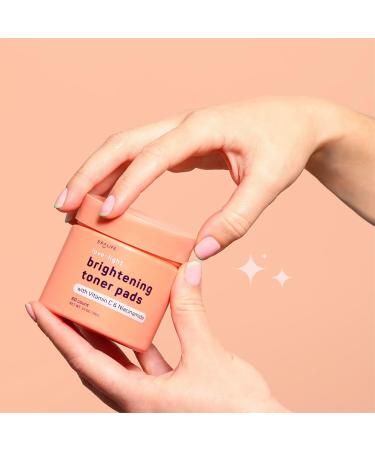 Buy SpaLife Love & Light Radiating Toner Pads Brightening Formula for Uneven Skin Tone Dark Spots & Dullness with Vitamin C & Niacinamide Pre-Soaked Face Pads for Instant Glow - Buy Online on GoSupps.com