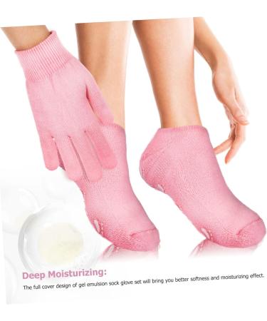 FRCOLOR Socks Sets Spa Moisturizing Socks Paraffin Wax Mittens moisturizing Gloves Overnight spa moisturizing Gloves moisturizing Foot Socks spa Hand Mitts Cotton Dry Skin Gloves - Buy Online on GoSupps.com