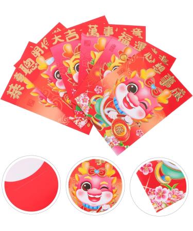 MAGICLULU 60pcs Year of The Dragon Red Envelope Money Gift Cash Packets Chinese Red Packets Money Pocket Spring Festival Red Pocket Lunar New Year Envelopes Gift Bag Chinese Style Paper - Buy Online on GoSupps.com