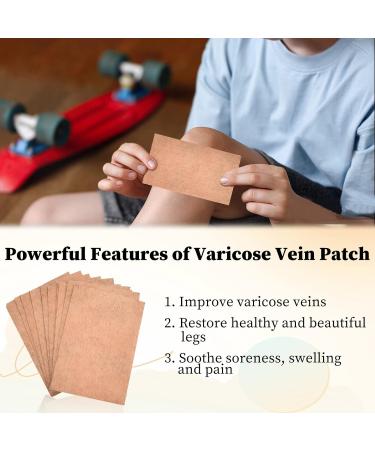 Varicose Veins Treatment for Legs 12PCS Varicose Veins Patch Spider Veins Removal for Legs Treatment Patch Relief Leg Pain Strengthen Capillary Health & Improve Blood Circulation - Buy Online on GoSupps.com