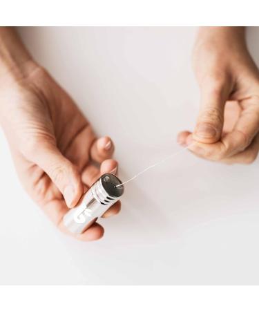 Bambaw Organic Silk Dental Floss + Stainless Steel Holder | Eco-Friendly Mint Floss | Plastic-Free & Refillable | 50m | Sustainable Oral Care - Buy Online on GoSupps.com