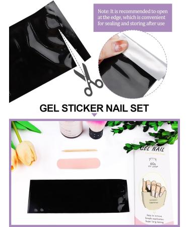 Kalolary 20PCS Nail Gel Polish Strips - Light Pink | Self-Adhesive Wraps for Cured Gel Nails | Nail Stickers Decals - UV/LED Lamp Required - Buy Online on GoSupps.com