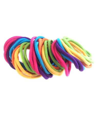 Allsorts 36 Bright Coloured Endless Elastics Hair Bobbles Elastic Bands Hair Accessory