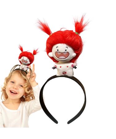 Doll Hair Hoop | Cartoon Plush Hairband Doll Headband | Plush Doll Headdress Hair Ornament for Girls Kids Children Cancer