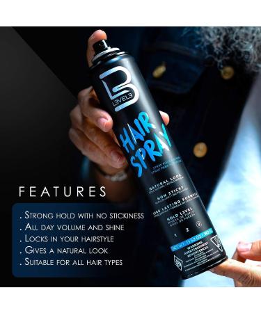L3 Level 3 Hair Spray - Long Lasting and Strong Hold Hair Spray - Great for Men and Women 13.52 Ounce (Pack of 3) Hair Spray - Buy Online on GoSupps.com
