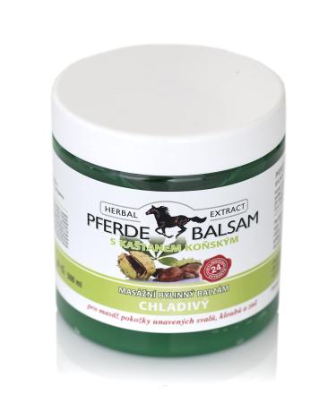 Vivaco |500ml of horse-scale cooling for humans with herbal extracts for knee joint neck.Muscle pain as well as arthrosis and rheumatism - cooling horse ointment sports gel