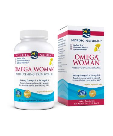 Nordic Naturals Omega Woman with Evening Primrose Oil 830 mg 120 Soft Gels