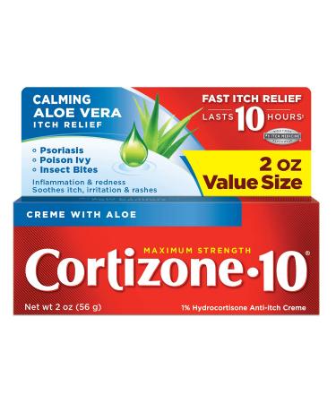 Cortizone 10 Maximum Strength Transparent Aloe Vera - 2 Oz