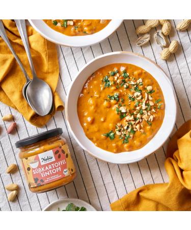 NABIO Organic Stew Mix Asia - 6 Pack (2x Red Lentil Dal 2x Beetroot Curry 2x Sweet Potato) | International Shipping - Buy Online on GoSupps.com